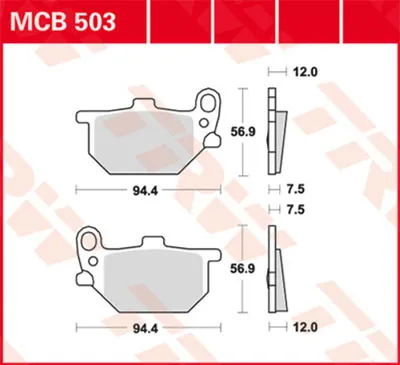 Produktbild von TRW Bremsbeläge Bremsklötze MCB503
