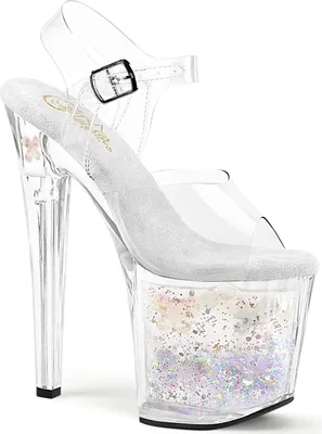 Produktbild von ENCHANT-708AQUA-02 Damen Sandale von Pleaser, Transparent EU 35, US 5