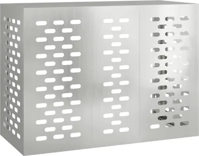 Obrázek produktu pro vidaXL Kryt klimatizace stříbrný 110 x 50 x 80 cm Pozinkovaná ocel