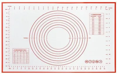 Zdjęcie produktu dla Silikonowa mata do ugniatania i wałkowania ciasta, 70 x 50 cm