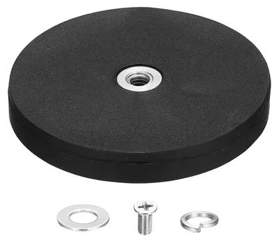 Gummibeschichteter Magnet 43 mm, 8,5 kg Zugkraft, M4 Gewinde