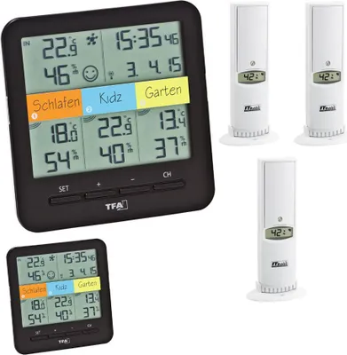Zdjęcie produktu dla KlimaHome Rhodos TFA 30.3060.IT Bezprzewodowy termohigrometr z 2 wyświetlaczami
