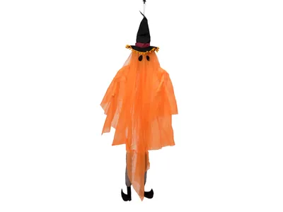 Produktbild von EUROPALMS Halloween Figur Geist mit Hexenhut, 150cm (83316064)