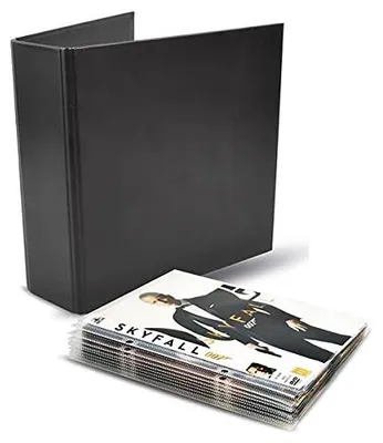 Image de Coffret de rangement pour DVD 3L - Pack combiné comprenant 100 pochettes DVD et 4 classeurs DVD - Système de rangement pratique - Référence : 10264. Dimensions : pochettes : 162 x 188 mm ; classeurs : 215 x 220 mm.