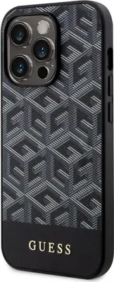 Produktbild von Guess GCube Stripes MagSafe iPhone 13 Pro Hülle Schwarz