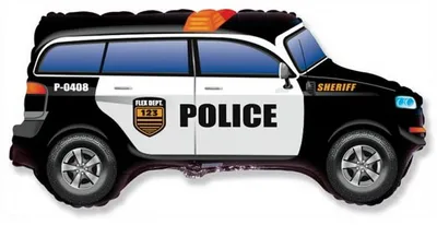 Produktbild von SPANISCHER BALLON, 24 Zoll, POLIZEIAUTO