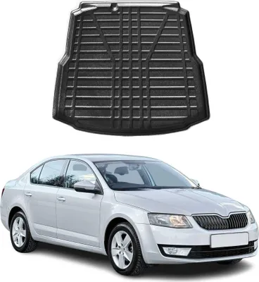 Produktbild von Kofferraumwanne Laderaumwanne für Skoda Octavia 2013-2019 Stufenheck Gummi TPE