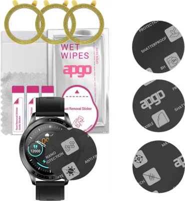 Produktbild von apgo 3 Stück Schutzglas, Matt, kompatibel mit Colmi SKY5 Smartwatch, Hybrid 8H, Ersatz für Hartglas, Displayschutzglas, Bildschirmschutz, Displayschutz, kratzfest