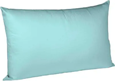 Produktbild von fleuresse Mako Satin Kissenbezug Colours Uni 40x60 cm Türkis