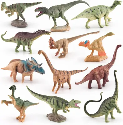 Imagen del producto de Juego de dinosaurios de 12 piezas, figuras realistas, mini dinosaurios, para niños