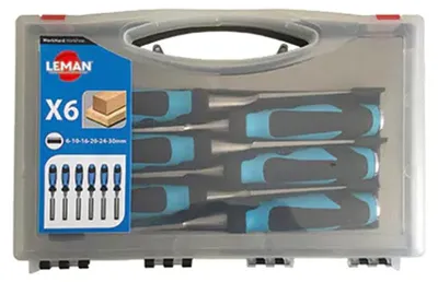 Image de Coffret de 6 ciseaux à bois - LEMAN - 780.500.06