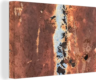 Produktbild von OneMillionCanvasses® - Leinwandbilder - 150x100 cm, Rost - Rost - Metall, Wandbilder Kunstdruck Wanddekoration - Foto auf Leinwand - Gemälde auf Holzrahmen
