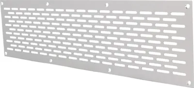 Produktbild von Aluminium Lochblech 400x100mm F1 Lüftungsgitter Lochung 20x3mm silber eloxiert