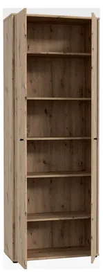 Produktbild von TEMPRA 2 Schrank 70 80, 2-türig, Mehrzweckschrank, Aktenschrank oder Büroschrank, Holzdekor Artisan Eiche, Holzwerkstoff, 73,7 cm breit x 197,5 cm hoch x 34,8 cm tief