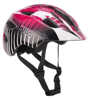 Produktbild von Fila Kinderhelm Fila Junior Fit Girl, schwarz-rot, XS, 46–50