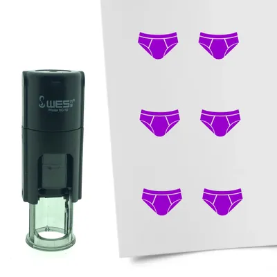 Produktbild von CombiCraft Selbstfärbender Stempel 'Unterhose' in der Farbe Lila, Ø10mm