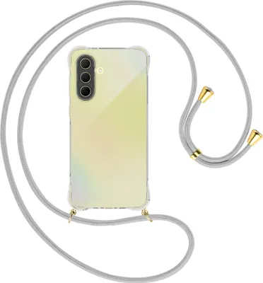 Produktbild von Handykette Backcover-Schutzhülle mit Band (Metall goldfarben) für Samsung A36 5G - silbergrau