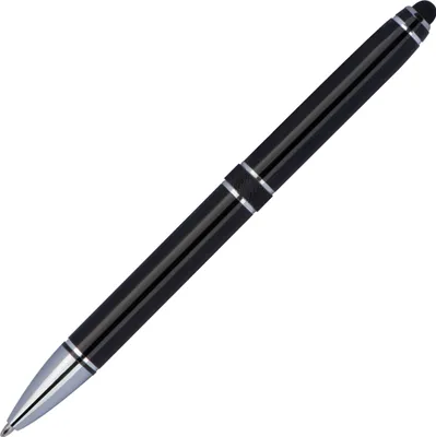 Produktbild von Touchpen Drehkugelschreiber aus Metall / Farbe: schwarz