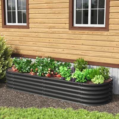 Produktbild von Vitavia Erweiterung "Stretched" für Hochbeet "401" schwarz 80 x 40 cm