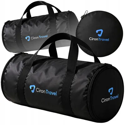 Zdjęcie produktu dla CironTravel SKŁADANA TORBA podróżna bagaż podręczny sportowa lekka CZARNA