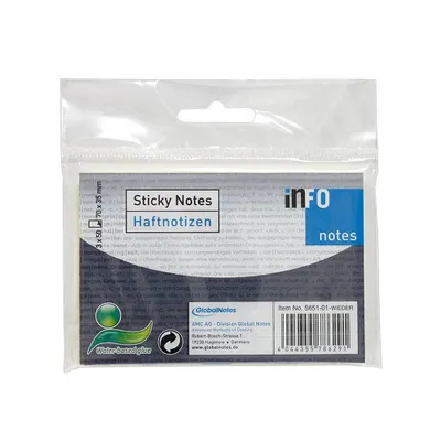 Produktbild von SOENNECKEN Haftnotiz 5651-01-WIEDER 50Bl. ge 3 St./Pack.
