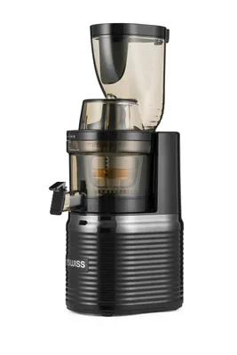 Image de Extracteur de jus 4Swiss BM202 - Extracteur à froid électrique pour fruits et légumes, goulotte XXL, sans BPA, silencieux