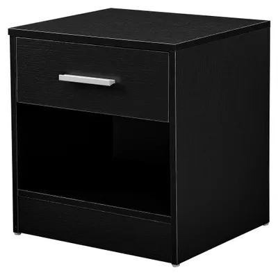 Produktbild von Eleganter Nachttisch mit Schublade und Ablagefach in Schwarz