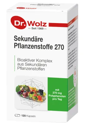 Image de Dr.Wolz Substances végétales secondaires 270 (120capsules)