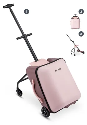 Produktbild von Micro Ride-on Koffer Eazy Allrounder Pink - Kindergepäck Scooter