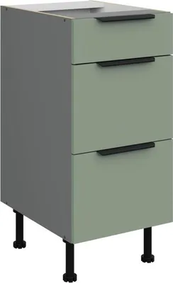 Obrázek produktu pro Kuchyňská skříňka se šuplíky LUNARA - šířka 40 cm, zelená / antracit