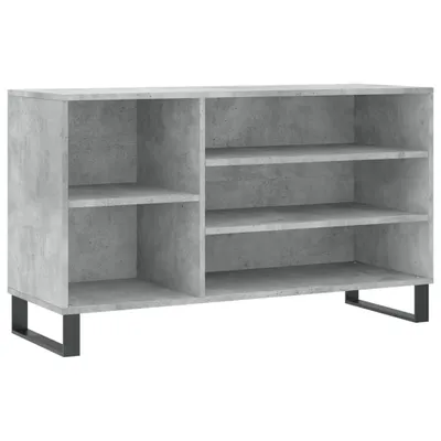 Productafbeelding van Schoenenkast 102x36x60 cm bewerkt hout betongrijs