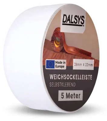 Produktbild von Dalsys Weichsockelleiste selbstklebend 5m Weiß