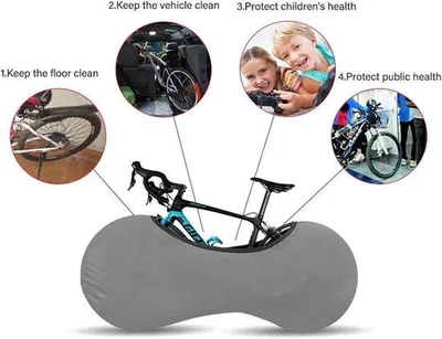 Produktbild von Wasserdichte Fahrradabdeckung Schwarz Stretch Mountainbike