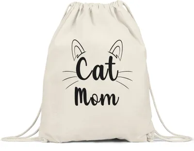 Produktbild von Cat Mom Turnbeutel Gymsack Katzen-Mama Geschenk Katzenliebhaber Katzenbesitzer Katzen Kätzchen