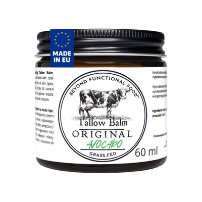 Produktbild von ORIGINAL Beef Tallow Balm, Natural Rindertalg Balm mit Avocadoöl, Natürliches Duft, 60 ml