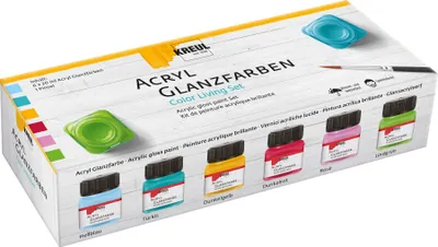 Produktbild von KREUL Acryl-Glanzfarbe Color Living-Set 6 x 20 ml