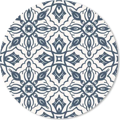 Produktbild von MuchoWow® Mauspad Mousepad Muster - Mandala - Blau 30x30 cm - Mousepads - Maus Mat - Pad - Mausunterlage - Tischunterlage - Schreibtischmatten