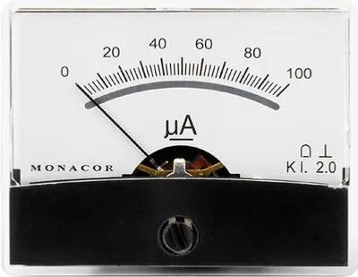 Produktbild von MONACOR PM-2/100UA Drehspul-Einbauinstrumente