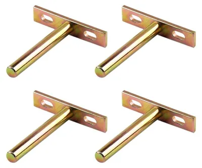 Image de Omgoods - Lot de 4 supports invisibles pour étagères, à fixer au mur