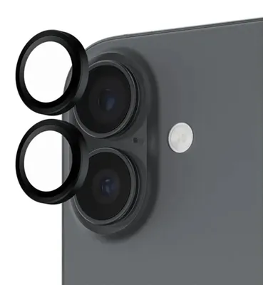 Immagine prodotto di PanzerGlass ® Hoops® Black Camera Protection iPhone 17 | iPhone 16 | 16 Plus, Apple, Apple - iPhone 2025 non-Pro, Apple - iPhone 16, Apple - iPhone 16 Plus, Applicazione a secco, Resistente ai graffi, Resistente agli urti, Nero, 1 pezzo(i)