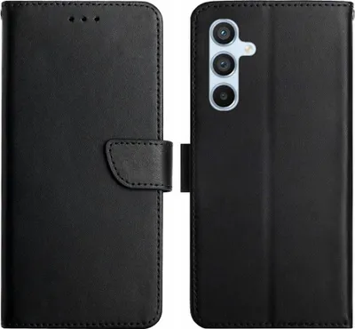 Produktbild von Samsung Galaxy A37 Hülle - Coverup Genuine Leather Klapphülle - Echtes Leder - Schwarz