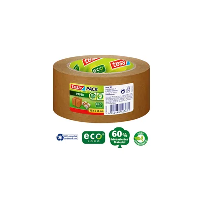 Image de tesa 04313-00000-00 tesa pack ruban adhésif d'emballage en papier, brun