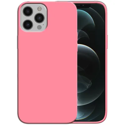 Produktbild von Smartphonica Silikonhülle für iPhone 12 Pro Max Hülle mit weicher Innenseite - Pink