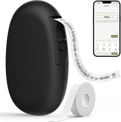 Productafbeelding van Labelmaker - Labelprinter - Lettertang - Draadloos - Draagbaar - Bluetooth - Draadloze Printer