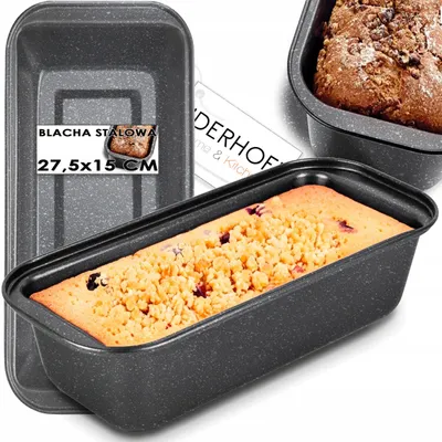 Image de Liderhoff Moule à pain et gâteau en acier 27,5x15cm