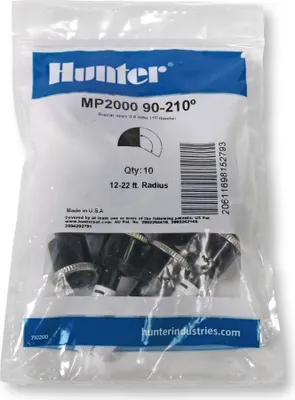 Produktbild von Hunter | Regner MP2000 – Schwarz – 90–210° – Wasserersparnis – Gleichmäßige Bewässerung – Flexibel einsetzbar