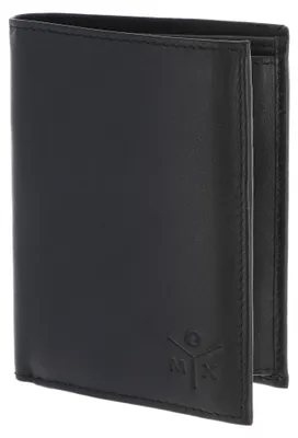 Image de oxmox Cuir porte-monnaie Leather RFID Protect Kombibörse Ox 2.0 Embossed Black noir