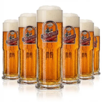 Produktbild von 6x Duckstein Bier Glas 0,3l Krug "Rotblondes Oberbräu" Sahm Maximilian Seidel