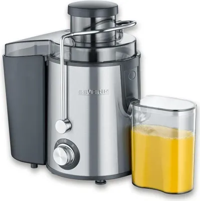 Produktbild von SEVERIN Entsafter ES 3566  aus Edelstahl, schwarzsilber Entsafter Entsafter Obst Und Gemüse Entsafter Slow Juicer Entsafter Elektrisch
