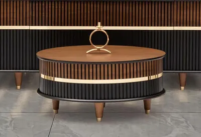Produktbild von Hochwertig Braun Couchtisch Holz Sofa Tische Wohnzimmertisch Beistelltisch